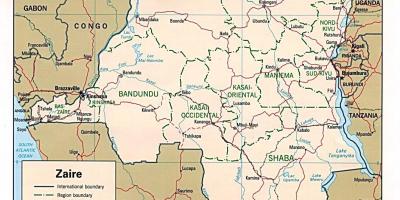 Заїр Африка карта